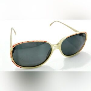 SER107 Pink White Oval Sunglasses Frames Only